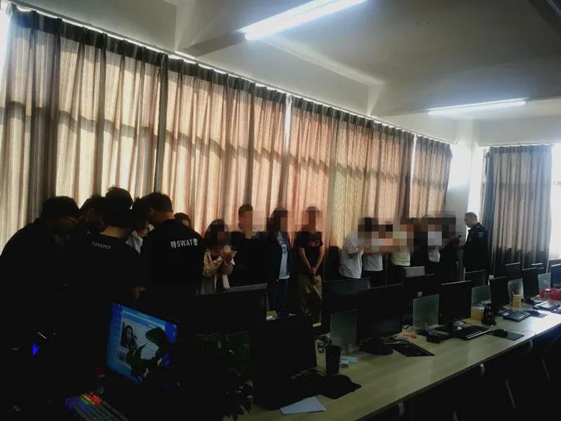 重磅！隆回警方破获特大电信诈骗案，现场抓获57人