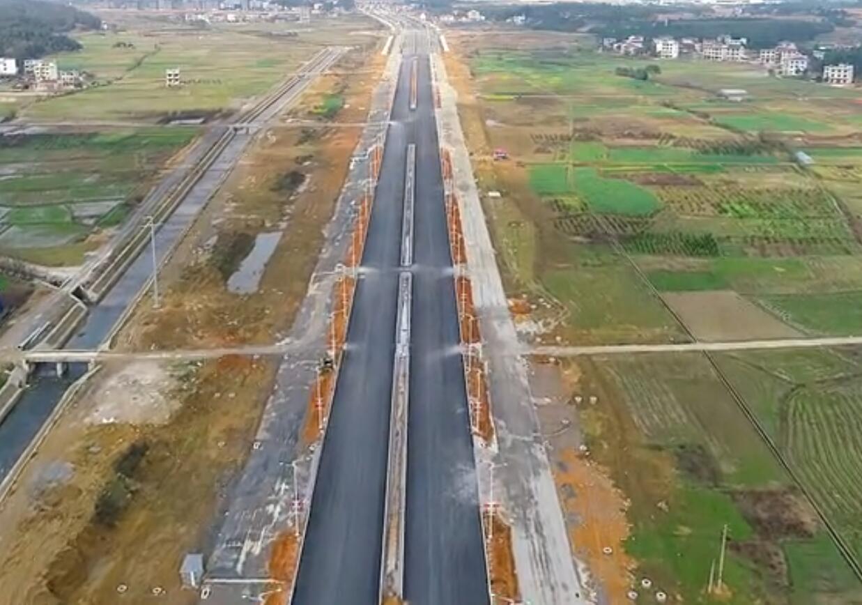 洞口县城东大道正式通车无人机航拍