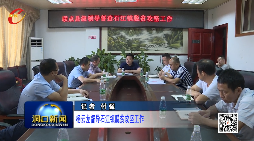 洞口县委常委杨云龙督导石江镇脱贫攻坚工作