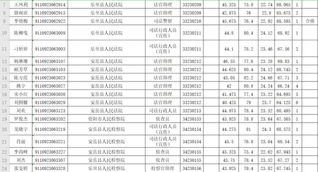 2019年下半年资阳市公开考试录用公务员体检人员名单出炉