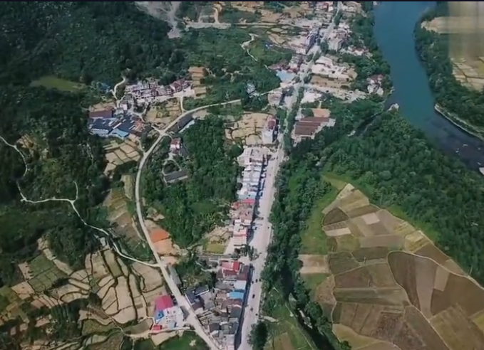 洞口县竹市镇航拍,民风淳朴...